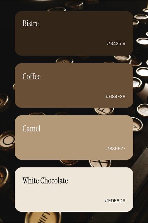 Brown Tone Color Palette, Cool Brown Palette, Wood Brown Color Palette, Brown Website Design Inspiration, Neutral Tone Palette, Earthy Brown Color Palette, Brand Color Palette Luxury, Brown Paint Palette, Color Branding Palette