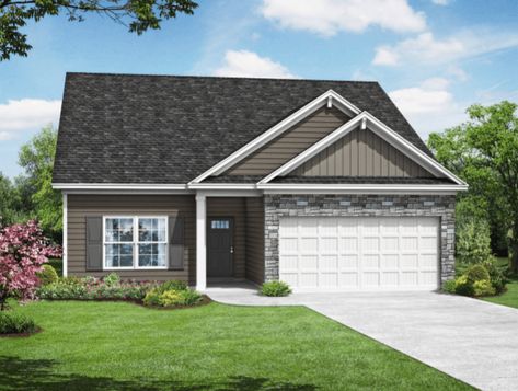 Fairmont Floor Plan | One Story Home | Build On Your Land, LLC One Story Suburban House, Floor Plan One Story, House One Story, Home Floorplans, Kitchen Granite Countertops, Kitchen Granite, Construction Contractors, Suburban House, Designer Kitchen