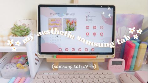 Samsung Tab S7 Fe Aesthetic, Wallpaper Tablet Samsung Aesthetic, Samsung Tab Aesthetic, Samsung S7 Fe, Samsung Tablet Wallpaper Aesthetic, Samsung Tablet Aesthetic, Tab Aesthetic, Samsung Tab S8, Samsung Aesthetic