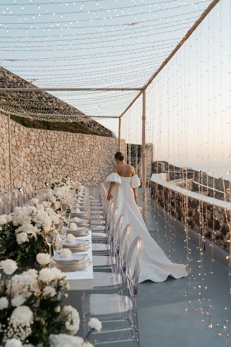 Experience the Ultimate Luxurious Wedding in Santorini - Phosart - Photography & Cinematography Greek Wedding Ceremony, Rocabella Santorini Wedding, Sea View Wedding, Greece Weddings, Santorini Greece Wedding, Greece Elopement, Abroad Wedding, Santorini Wedding Venue, Santorini Elopement