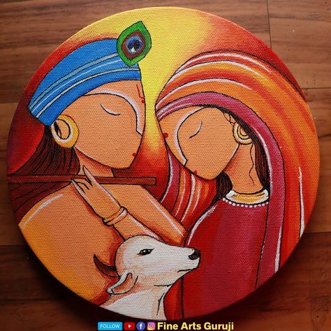 Abstract Hindu Art, Canvas Painting Ideas Of God, Radha Krishna Small Canvas Painting, Abstract God Painting, Hindu Gods Art Painting, God Abstract Painting, Abstract Painting Of God, Radha Krishna Modern Art Paintings, God Drawing Hindu