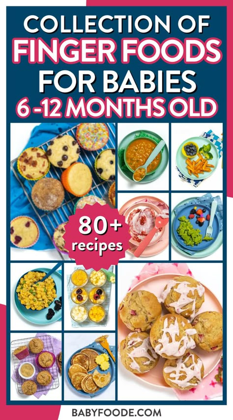 muffins, pancakes, waffles, pasta, fruit cups, yogurt, alphabet soup are featured here Finger Foods 9 Month Old, Baby Food 9-12 Months Meal Ideas, Finger Foods For 8 Month Old, Snacks For 11 Month Old Baby, Baby Food Recipes 8 Months Old, Baby Food For 9 Month Old, Finger Foods For 7 Month Old Baby, Baby Food Recipes 9 Months, Snacks For 6 Month Old Baby