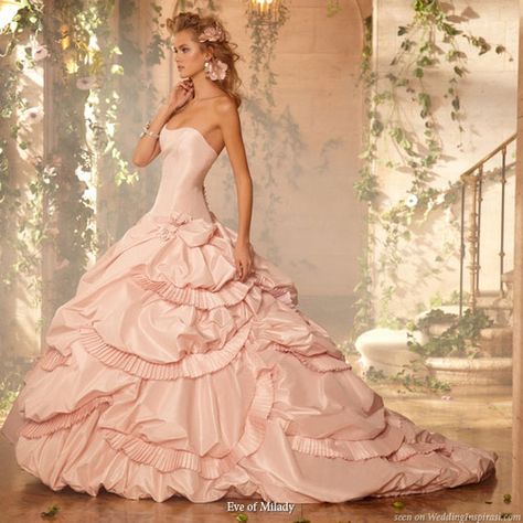 . Pink Wedding Gowns, Ian Stuart, Pink Ball Gown, Pink Wedding Dress, Pink Wedding Dresses, Pink Gowns, A Wedding Dress, Gorgeous Gowns, Ball Gowns Wedding