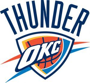 Oklahoma City Thunder Colors Oklahoma City Thunder Logo, Okc Thunder Basketball, Walt Frazier, Sabine Lisicki, Nba Logos, Thunder Nba, Nba Funny, Basketball Tricks, Thunder Basketball