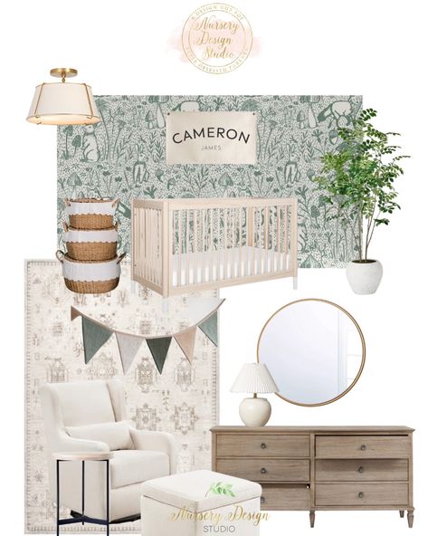 Moringa Artificial Tree Green - … curated on LTK Nursery Design Board, Nursery Themes Neutral, Small Baby Room, Travel Theme Nursery, Nursery Changing Table, Beige Chair, Baby Room Organization, Nursery Dresser, Changing Table Dresser