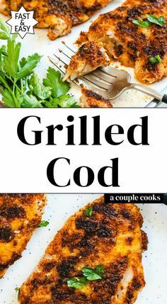 Homemade Blackened Seasoning, Grilled Cod Recipes, Grilled Okra, Grilled Cod, Bbq Fish, Cod Fish Recipes, Seafood Meals, Grilled Fish Recipes, Grilled Seafood Recipes