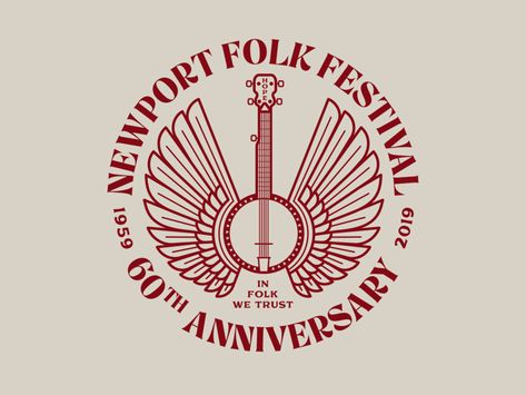 Acl Music Festival, Newport Folk Festival, Festival Logo, Music Festival Poster, Mumford And Sons, Music Symbols, Folk Festival, Traditional Music, Festival Design