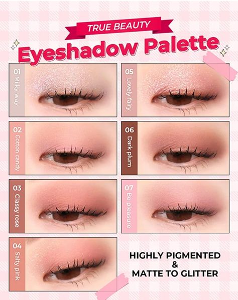 Kdrama and webtoon True Beauty limjugyeong eyeshadow palette. Amts X True Beauty, True Beauty Makeup Tutorial, Matte Eyeshadow Looks, True Beauty Makeup, Pink Gold Makeup, Eyeshadow Korean, Skin Tone Makeup, Cheek Blush, Doll Eye Makeup