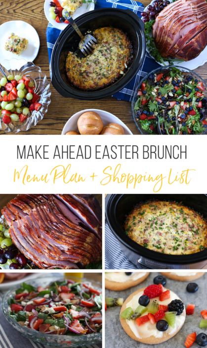 Easter Lunch Ideas, Easter Lunch Menu, Easter Brunch Dessert, Lunch Ideas Easy, Make Ahead Recipes, Easter Brunch Tablescape, Recipes For Easter, Brunch Tablescape, Brunch Sides