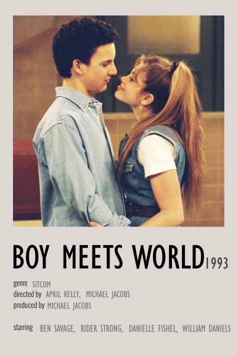 Boy Meets World Poster, Movie Poster Polaroid, Lee Norris, Poster Polaroid, Minimalist Polaroid Poster, William Daniels, Cory And Topanga, Rider Strong, Danielle Fishel