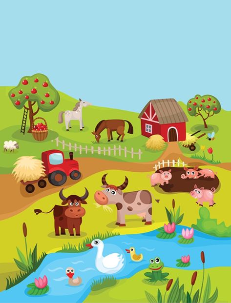 Farms Animals, Classroom Objects, Barnyard Party, Toy Box, Farm Animal, Stories For Kids, Animal Theme, Toy Boxes, Speech Therapy