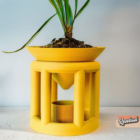 Elevate your home or garden with our Modern Architectural Cylindrical Planter, perfect for enthusiasts of minimalist and contemporary design. This uniquely crafted planter blends functionality with aesthetic appeal, making it an ideal choice for both indoor and outdoor environments. If you prefer to mix and match colors please leave a note for which color you would like for the funnel, legs, and drip. Key Features: Sturdy Design: Constructed with a series of evenly spaced vertical pillars, this Plant Pot Designs, 3d Printed Pots, Moden House, 3d Printing Flower Pot, Architectural Planters, 3d Printer Flower Pot, 3d Print Pot Plants, Inch Plant, 3d Printing Pots & Planters