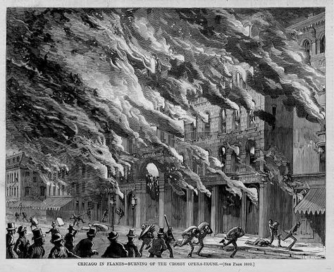 Post-fire Chicago. Great Chicago Fire, Fire Demon, Hollow Earth, Chicago House, The Great Fire, Rise From The Ashes, Chicago River, Oregon Trail, Fire Rescue