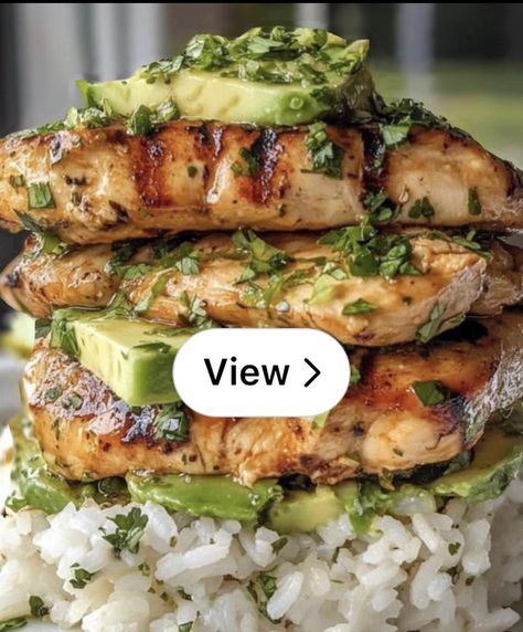 Lemon8 · Honey Lime Chicken and Avocado Rice Stack · @Italia Love Honey Lime Chicken Avocado Rice, Honey Lime Chicken And Avocado Stack, Honey Lime Chicken Avocado Stack, Honey Lime Chicken Avocado Rice Stack, Chicken Avocado Rice, Lemon Chicken Rice, Easy Weeknight Dinners Healthy, Chicken And Avocado, Avocado Rice