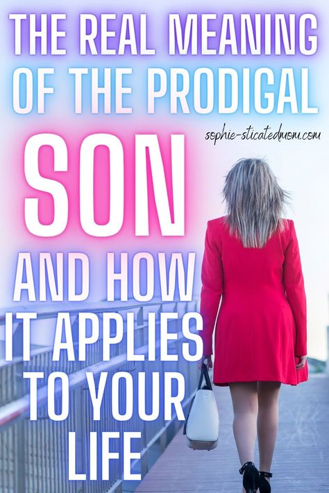 Letâs talk about the prodigal son meaning and how this parable can relate to your everyday life. First, The world may look tempting but being reckless and doing the wrong things simply because the world says it is okay will never bring satisfaction. And That no matter what we have done or the magnitude of our sin or wrongdoing. God will always accept us back with open arms ready to bless us. And that he does not hold grudges. Christian Lifestyle Blog, The Prodigal Son, It Is Okay, Spiritual Formation, Everything Will Be Ok, Positive Encouragement, Amplified Bible, Christian Pins, Prodigal Son