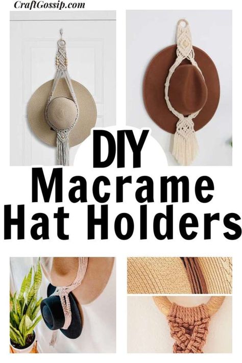 Macromae Hat Holder, Free Macrame Hat Hanger Pattern, Macrame Hat Holders, Macrame Cap Hanger Diy, Macrame Hat Holder Pattern, Crochet Hat Holder Free Pattern, Macrame Hat Hanger Diy Pattern, Macrame Hat Hanger Diy, Diy Hat Holder