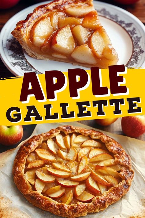 Apple Gelee, Gala Apple Recipe, Rustic Apple Galette, Caramel Apple Galette, Apple Galette Recipe, Apricot Glaze, Fresh Fruit Desserts, Apple Galette, Orange Muffins