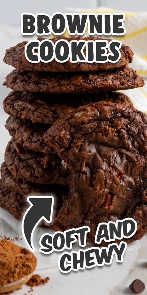 Enjoy the best of both worlds with these irresistible Brownie Cookies! Rich, fudgy, and packed with chocolatey goodness in every bite. Easy to make and perfect for satisfying your sweet tooth!