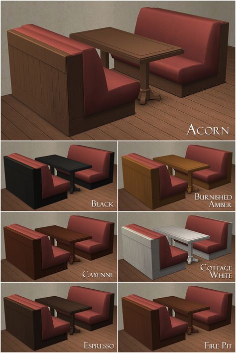 Mod The Sims - Nightlife Table and Sectional Booth Recolors Sims 4t2 Furniture, Sims 2 Clutter Cc, Sims 2 Recolors, Ts2 Cc Furniture, Table Booth, Sims 2 Functional Objects, Diner Booth, Sims 2 Bedding, Booth Table