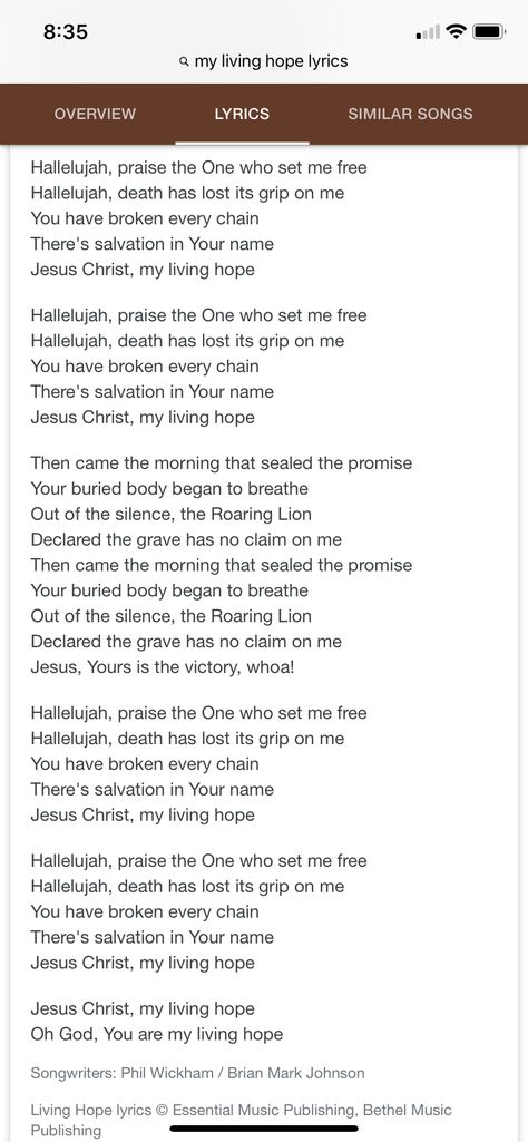 “Living Hope” Phil Wickham Living Hope Song, Living Hope Lyrics, Hope Lyrics, Living Hope, Phil Wickham, Worship Songs Lyrics, Apostles Creed, Christian Song Lyrics, Lyrics To Live By