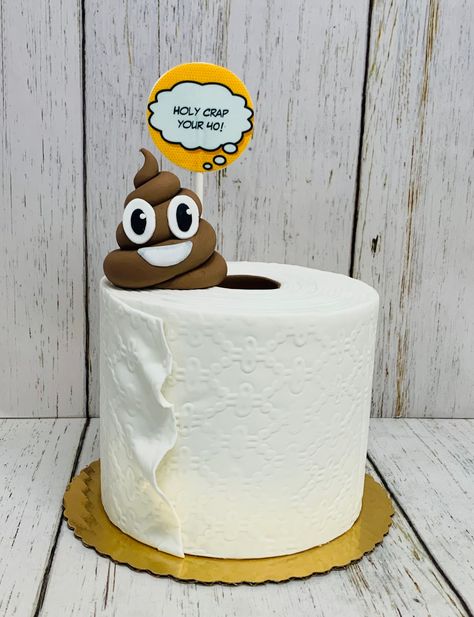 Toilet paper cake Cute Funny Cake Ideas, Toilet Paper Birthday Cake, Toilet Cakes Funny, Best Friend Cake Ideas, Skibidi Toilet Cake, Toilet Paper Roll Cake, Funny Cakes For Friends, Funny Birthday Cakes For Men, Birthday Cake For Friend