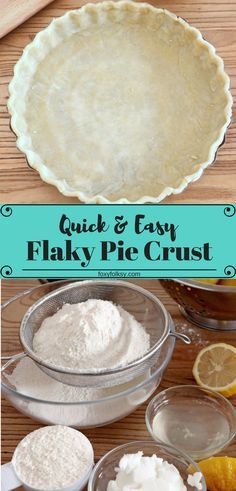 Quick and Easy Flaky Crispy Pie Crust Recipe, Meat Pie Dough Recipe Easy, Meat Pie Pastry Recipe, Fruit Pastry Recipes, Fruit Pie Crust, Easy Flaky Pie Crust, Pie Pastry Recipe, Shortcrust Pastry Recipes, Pie Crust Uses