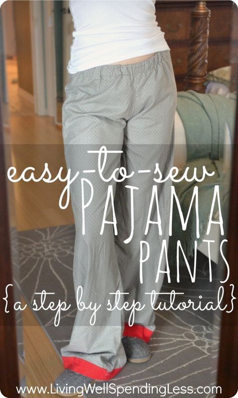 Great DIY Project for Beginners – Easy to Sew Pajama Pants - *@Cori Robinson How fun would this be for all of us girls to have pajama pants for the winter!!! Pajama Pants Diy, Pajama Pants Tutorial, Pants Tutorial, Diy Projects For Beginners, Sew Ins, Easy To Sew, Creation Couture, Pj Pants, Sewing Projects For Beginners