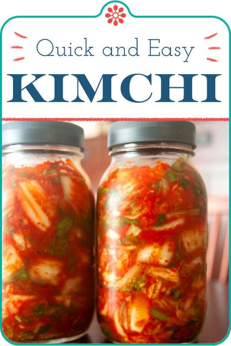 Quick Kimchi (Mak Gimchi) Easy Kimchi Recipe Simple, How To Make Kimchi Step By Step, How To Make Kimchi, Kimchi Easy, Korean Kimchi Recipe, Traditional Kimchi Recipe, Quick Kimchi, Fermented Vegetables Recipes, Easy Kimchi