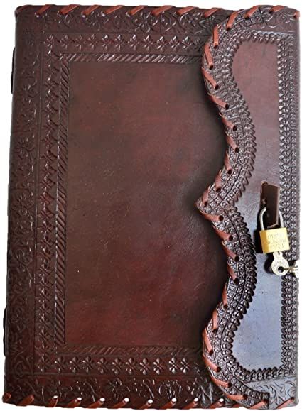 Amazon.com : 10" Leather Journal with Lock Writing Pad Blank Notebook Handmade Notepad Men & Women Unlined Paper Best Present Art Sketchbook Travel Diary to Write Book of Shadow Refillable Grimoire Maroon : Office Products Write Book, Journal With Lock, Alternative Artists, Notebook Handmade, Diary Covers, Leather Diary, Leather Journal Cover, Leather Bound Journal, Handmade Leather Journal