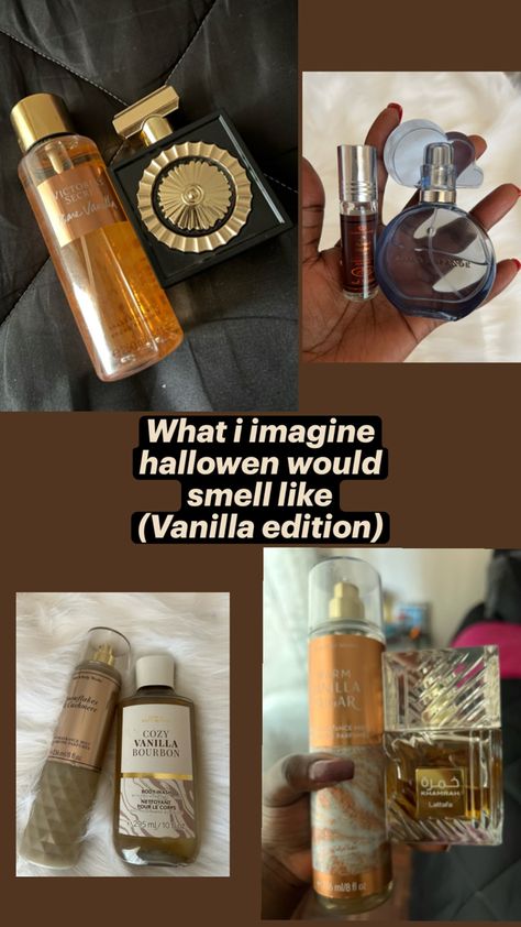 Smell delicious the whole of Halloween season. Perfumes.scent layering. Scents. Vanilla scents. Vanilla perfumes Best Perfume Layering Combos, Scent Layering, Vanilla Perfumes, Perfume Layering, Layering Combos, Smell Nice, Vanilla Perfume, Perfume Scents, Best Perfume