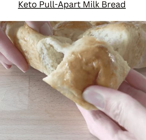 Keto Pull-Apart Milk Bread - EASY KETO RECIPES Clover Rolls, Lotus Recipes, Keto Milk, Kasey Trenum, Keto Board, Keto Cakes, Bread Keto, Keto Sides, Eating Keto