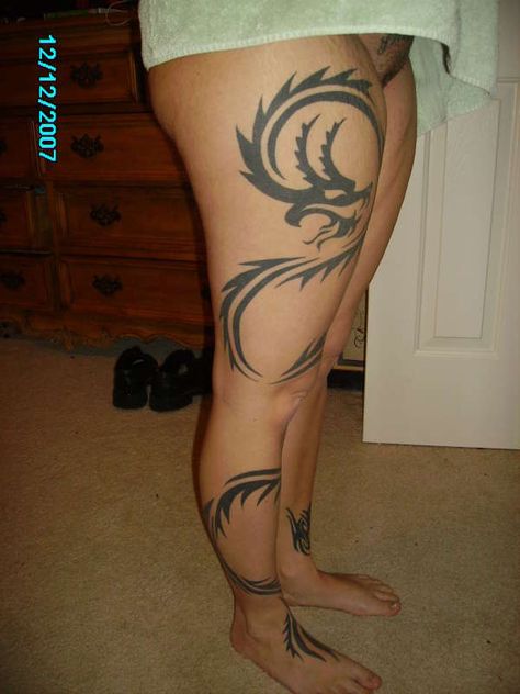 excuse the umm yeah private area (not my body, but the dragon looks bad ass!) Private Area Tattoos, Thigh Tattoos For Women, Thigh Tattoos, Thigh Tattoos Women, Good Healthy Snacks, Best Tattoo Designs, Fun Kids Food, Dragon Design, Chinese Dragon