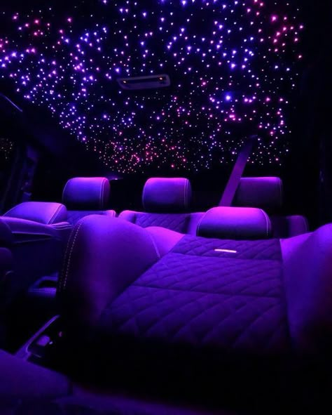 Purple Car, Purple Interior, Luxury Car Interior, Pimped Out Cars, Girly Car, Dark Purple Aesthetic, Fotografi Vintage, Car Led Lights, Classy Cars