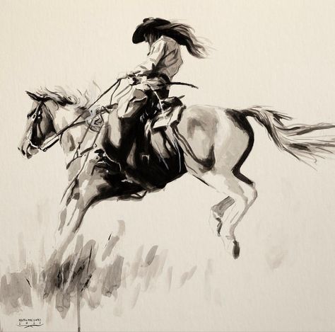 20x20 inches India Ink, black chalk, acrylic and pencil on paper. This is a drawing of @maizyvigil riding very energetic Chinchilla ( that horse just wants to goooo ) 😂😂 last Saturday in Arizona. #markmaggiorisketch" Mark Maggiori, Ride Drawing, Bird Nest Painting, Printable Wall Collage, Western Prints, Horse Sketch, Horse Illustration, Horse Tattoo, Last Saturday