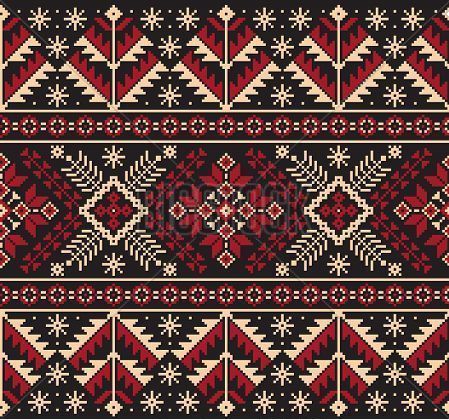 Vector illustration of Ukrainian folk seamless pattern ornament. Ethnic ornament. Border element. Traditional Ukrainian, Belarusian folk art knitted embroidery pattern - Vyshyvanka Ukrainian Embroidery Patterns, Knitted Embroidery, Ukrainian Pattern, Ukrainian Embroidery, Embroidery Pattern, Animation Art, Seamless Pattern, Embroidery Patterns, Seamless Patterns