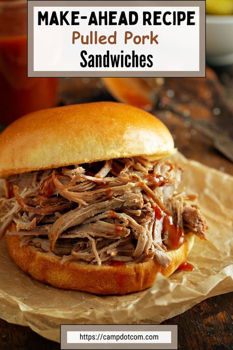 Get ready to impress your guests with our Make-Ahead Recipe for Pulled Pork Sandwiches! This flavorful dish is perfect for meal prep or entertaining, featuring tender, slow-cooked pulled pork that’s bursting with flavor. Simply prepare the pork ahead of time, and when it’s time to serve, just assemble your sandwiches for a hassle-free meal. Perfect for picnics, potlucks, or game days! Click the link to learn more and make this crowd-pleasing recipe a staple in your kitchen! Easy Pulled Pork Sandwiches, Recipe For Pulled Pork, Slow Cooked Pulled Pork, Pulled Pork Sandwiches, Pork Sandwiches, Paprika Pork, Crowd Pleasing Recipes, Pulled Pork Recipes, Shredded Pork