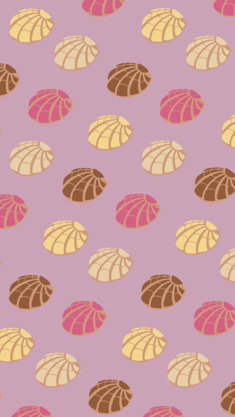 Conchas Mexicanas Art, Pan Dulce Wallpaper, Cute Mexican Wallpapers Aesthetic, Aesthetic Mexican Wallpaper, Cute Mexican Wallpaper, Mexican Wallpaper Iphone Aesthetic, Spanish Wallpaper Aesthetic, Mexican Wallpaper Iphone, Hispanic Wallpaper