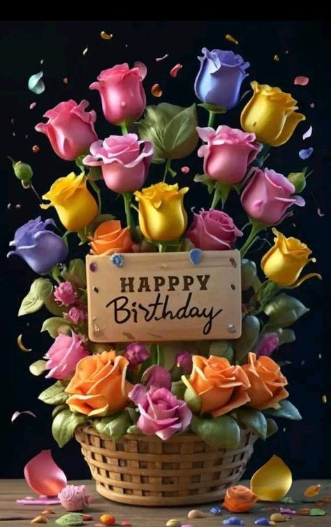 Happy Birthday With Flowers, जन्मदिन की शुभकामनाएं, Happy Birthday Flower Cake, Happy Birthday Flowers Gif, Happy Birthday Bouquet, Happy Birthday Wishes Pics, Happy Birthday Flowers Wishes, Birthday Wishes Pics, Happy Birthday Rose