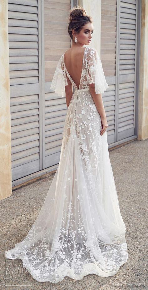 Anna Campbell 2019 Wedding Dresses - Wanderlust Bridal Collection - Belle The Magazine #backlessweddingdress Here you will find all kinds of information about weddings. Anna Campbell Wedding Dress, Boho Gown, Anna Campbell, Dream Wedding Ideas Dresses, Princess Wedding Dresses, Drop Dead, Backless Wedding Dress, Dresses Lace, Dresses 2024