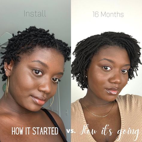 JOSETTE BIANCA on Instagram: “How it started vs. How’s its going ✨ . . . . #locs #microlocs #locdjourney #locd #locdqueen #locksisters #locksister #locgrowth…” Microlocs Vs Sisterlocks, Micro Locs Short Hair, Short Microlocs Styles, Starter Microlocs, Short Microlocs, Locs Inspiration, Locs Journey, Dreadlocks Hairstyles, Short Locs