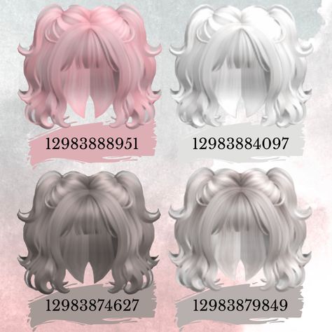 Roblox Ash Hair Codes, Berry Avenue White Hair Codes, Cute Roblox Hair Codes, Hair Brookhaven Code, Roblox White Hair Codes, Hair Codes Brookhaven, Roblox Hair Id Codes, Cute Roblox Hair, Black Hair Roblox Codes