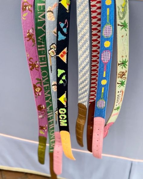 Lycette Needlepoint (@lycettedesigns) • Instagram photos and videos Lycette Needlepoint, Needlepoint Belt, Colorwork Chart, Needlepoint Belts, Belts Men, January 15, Needlepoint, Belts, Cross Stitch