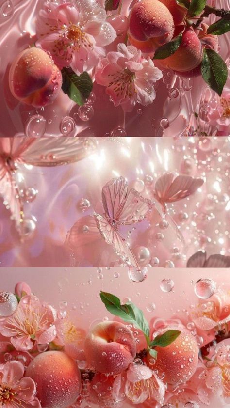 wallpaper fruit 🍑 Peach Blossom Wallpaper, Peach Blossom Flower, Blossom Wallpaper, Peach Fruit, Fruit Flowers, Peach Blossom, Just Peachy, Peach Blossoms, Aesthetic Colors