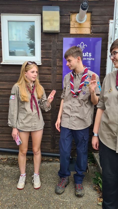 scout summer camp 🏕☀️ teens teenagers friends british scouting 2022 Scout Summer Camp, Summer Camp Aesthetic, Camping Friends, Scout Badges, Camp Vibes, Camping Aesthetic, Scout Camping, Adventure Aesthetic, Guys Clothing Styles