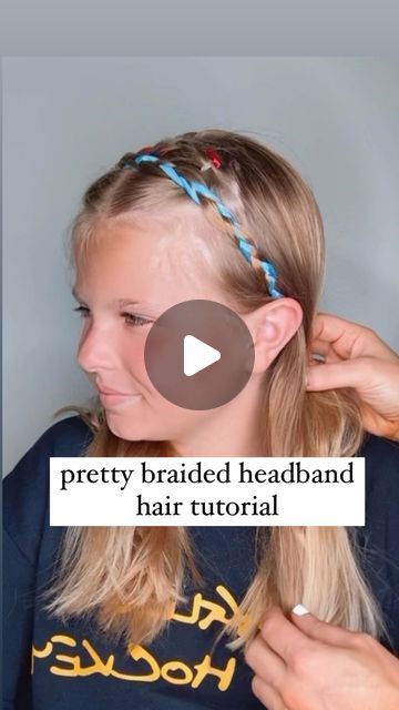 Audrey McClelland on Instagram: "PRETTY BRAIDED HEADBAND 🩵❤️ I love a good half up hairstyle and this is extra cute by adding in the ribbon! I hope you love this hair tutorial! It’s one that I just love doing on Victoria’s hair. . I have found the best deal online when it comes to ribbon for the hair, I will share in my stories and also in my highlights! Feel free to message me if you’re not seeing it.  . #hairdo #braidideas #braidinspo #braidinspiration #braid #simplehairstyles #simplehair #simplehairstyle #easyhairstyles #easyhairstyle #easyhairstylesforgirls #cutehairstyles #cutehair #hairvideo #hairideas #hairinspo #hairinspiration #hairvideos #hairidea #schoolhairstyles #schoolhair #hairstyles #hair #hairstyle #hairtutorial #hairtutorials #halfuphalfdownhairstyle #halfuphalfdown" Half Up Hairstyle, Ribbon Braids, Braid Inspiration, Braided Headband, Half Up Half Down Hair, Half Up Hair, I Love A, Half Up Half Down, Hairstyles For School