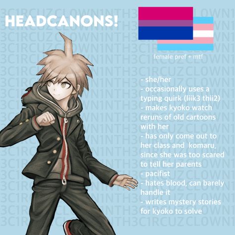 Makoto Naegi Headcanons, Lgbtq Wholesome, Danganronpa Headcanons, Wholesome Pictures, Makoto Naegi, Mystery Stories, Oc Inspo, Dumpster Fire, Old Cartoons