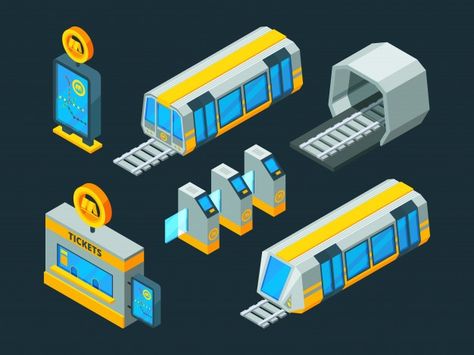 Train isometric Vectors, Photos and PSD files | Free Download Gate Vector, 3d Pictures, Low Poly 3d, Photo Background Images, Grad School, Metro Station, Graphic Design Typography, Psd Files, Photo Backgrounds