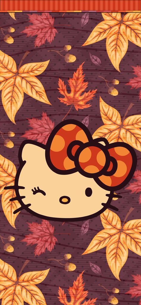 Hello Kitty Fall Wallpaper, Hello Kitty Halloween Wallpaper, Thanksgiving Drawings, Kitty Background, Hello Kitty Imagenes, Pretty Wallpaper Ipad, Images Hello Kitty, Pineapple Wallpaper, Kitty Pictures