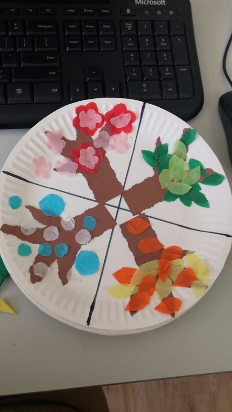 4 Seasons Kindergarten Activities, Seasons Crafts Kindergarten, Changing Seasons Preschool Activities, Seasons Centers Preschool, Season Change Activities Preschool, 4 Seasons Theme Preschool, Seasons Art For Preschool, Seasons And Weather Kindergarten, Seasons Kindergarten Crafts