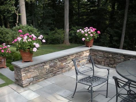 Most Beautiful And Expensive Stone Wall Decoration Designs And Amazing Ideas||Wall Decor Designs|| Design Per Patio, Bluestone Patio, Garden Walkway, Patio Wall, Wall Seating, Front Patio, Brick Patios, Patio Landscaping, Retaining Walls